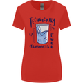 Technically the Glass is Always Full Science Geek Womens Wider Cut T-Shirt Red