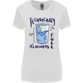 Technically the Glass is Always Full Science Geek Womens Wider Cut T-Shirt White