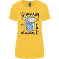 Technically the Glass is Always Full Science Geek Womens Wider Cut T-Shirt Yellow