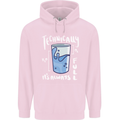 Technically the Glass is Always Full Science Nerd Childrens Kids Hoodie Light Pink