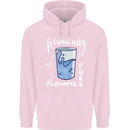 Technically the Glass is Always Full Science Nerd Childrens Kids Hoodie Light Pink