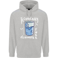 Technically the Glass is Always Full Science Nerd Childrens Kids Hoodie Sports Grey