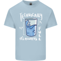 Technically the Glass is Always Full Science Nerd Kids T-Shirt Childrens Light Blue