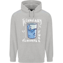 Technically the Glass is Always Full Science Nerd Mens 80% Cotton Hoodie Sports Grey