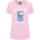 Technically the Glass is Always Full Science Nerd Womens Wider Cut T-Shirt Light Pink