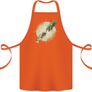 Technology Creation of Adam Parody Teck IT Cotton Apron 100% Organic Orange