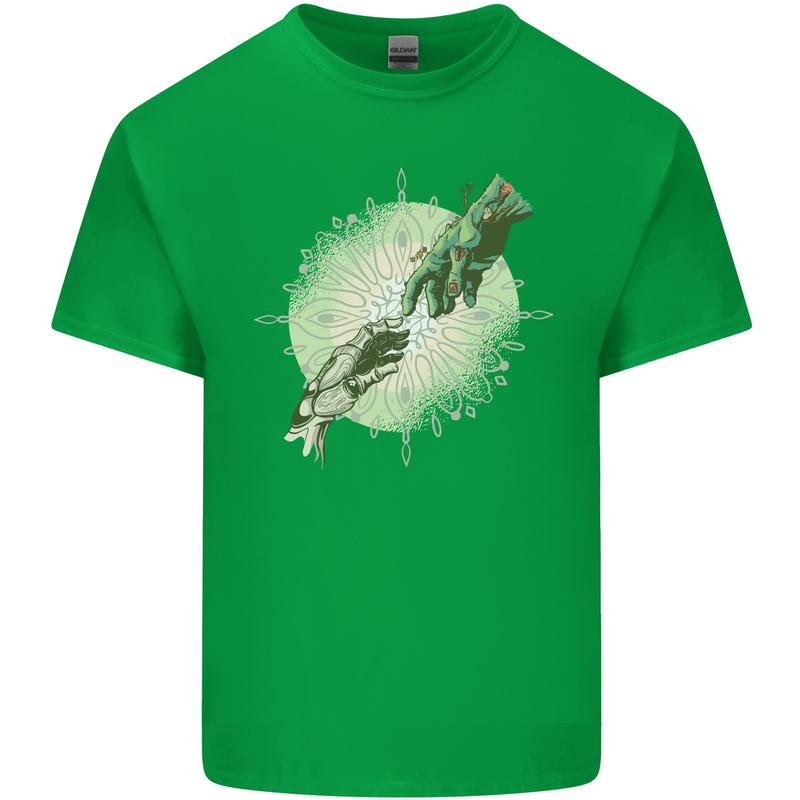 Technology Creation of Adam Parody Teck IT Kids T-Shirt Childrens Irish Green