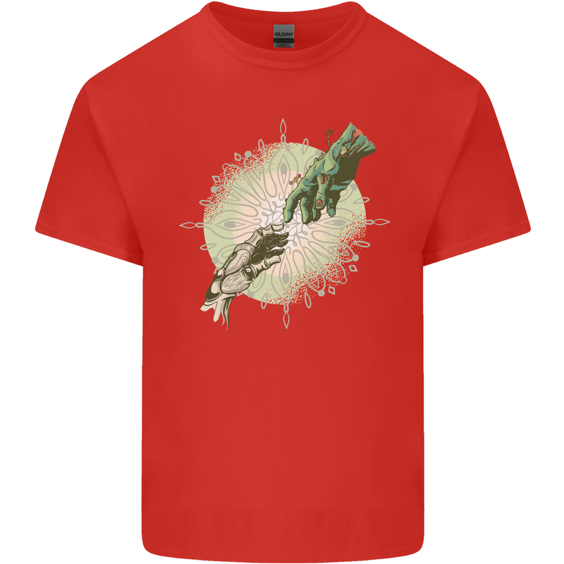 Technology Creation of Adam Parody Teck IT Kids T-Shirt Childrens Red