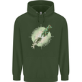 Technology Creation of Adam Parody Teck IT Mens 80% Cotton Hoodie Forest Green