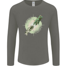 Technology Creation of Adam Parody Teck IT Mens Long Sleeve T-Shirt Charcoal