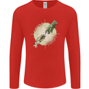 Technology Creation of Adam Parody Teck IT Mens Long Sleeve T-Shirt Red