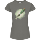 Technology Creation of Adam Parody Teck IT Womens Petite Cut T-Shirt Charcoal