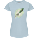 Technology Creation of Adam Parody Teck IT Womens Petite Cut T-Shirt Light Blue