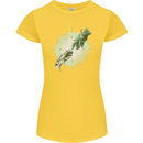 Technology Creation of Adam Parody Teck IT Womens Petite Cut T-Shirt Yellow