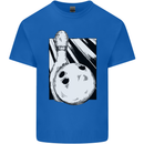 Ten Pin Bowling Ball and Pin Mens Cotton T-Shirt Tee Top Royal Blue