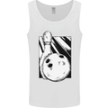 Ten Pin Bowling Ball and Pin Mens Vest Tank Top White