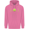 Tennis Player ECG Pulse Childrens Kids Hoodie Azalea