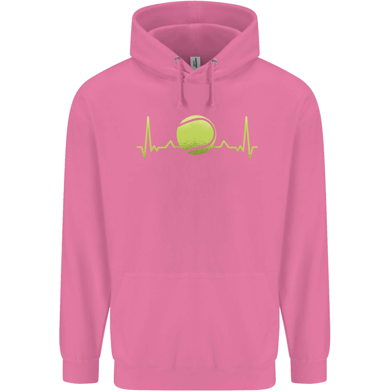 Tennis Player ECG Pulse Childrens Kids Hoodie Azalea