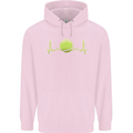 Tennis Player ECG Pulse Childrens Kids Hoodie Light Pink