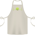 Tennis Player ECG Pulse Cotton Apron 100% Organic Natural