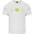 Tennis Player ECG Pulse Kids T-Shirt Childrens White