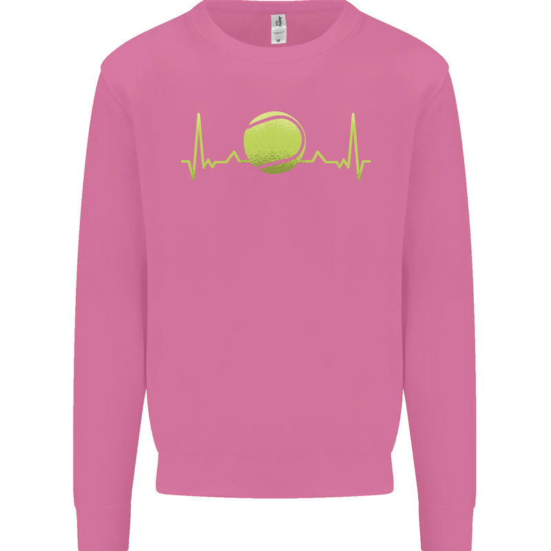 Tennis Player ECG Pulse Mens Sweatshirt Jumper Azalea