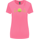 Tennis Player ECG Pulse Womens Wider Cut T-Shirt Azalea