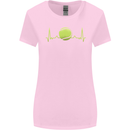 Tennis Player ECG Pulse Womens Wider Cut T-Shirt Light Pink
