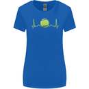 Tennis Player ECG Pulse Womens Wider Cut T-Shirt Royal Blue