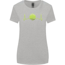 Tennis Player ECG Pulse Womens Wider Cut T-Shirt Sports Grey