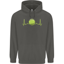 Tennis Player Pulse ECG Childrens Kids Hoodie Storm Grey