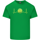 Tennis Player Pulse ECG Kids T-Shirt Childrens Irish Green