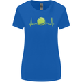 Tennis Player Pulse ECG Womens Wider Cut T-Shirt Royal Blue
