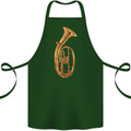 Tenorhorn Brass Musical Instrument Cotton Apron 100% Organic Forest Green