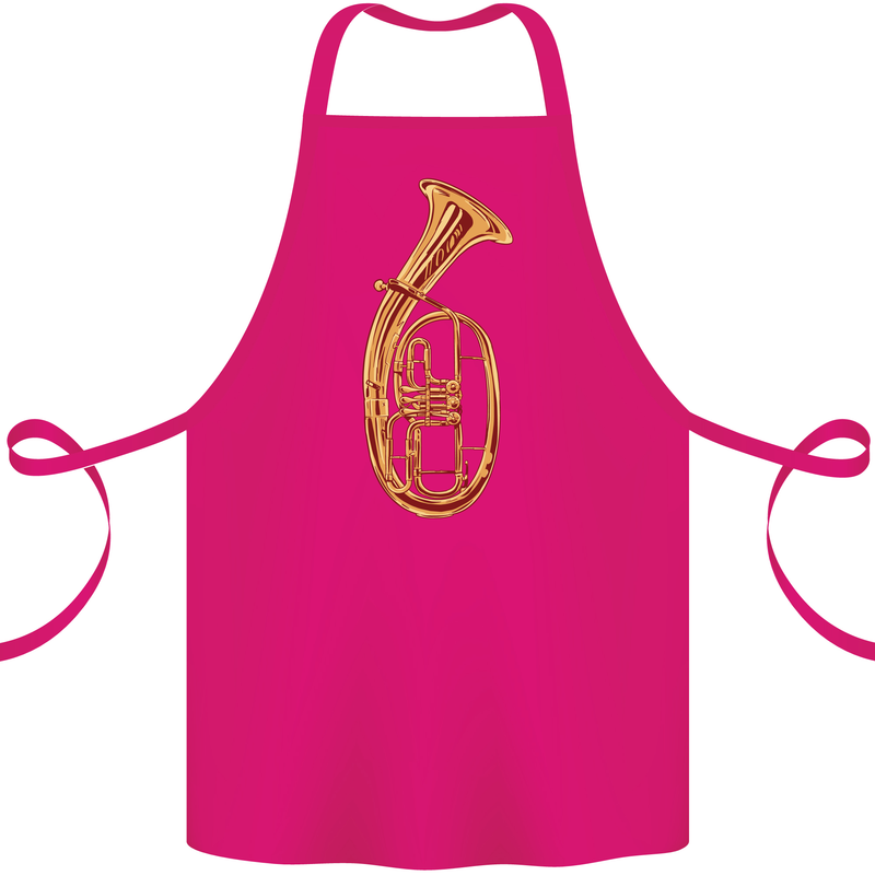 Tenorhorn Brass Musical Instrument Cotton Apron 100% Organic Pink