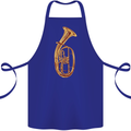 Tenorhorn Brass Musical Instrument Cotton Apron 100% Organic Royal Blue