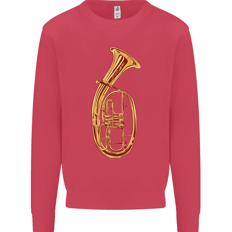 Tenorhorn Brass Musical Instrument Kids Sweatshirt Jumper Heliconia