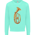 Tenorhorn Brass Musical Instrument Kids Sweatshirt Jumper Peppermint