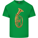 Tenorhorn Brass Musical Instrument Kids T-Shirt Childrens Irish Green