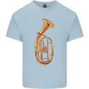 Tenorhorn Brass Musical Instrument Kids T-Shirt Childrens Light Blue