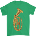 Tenorhorn Brass Musical Instrument Mens T-Shirt 100% Cotton Irish Green