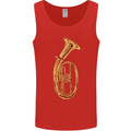 Tenorhorn Brass Musical Instrument Mens Vest Tank Top Red