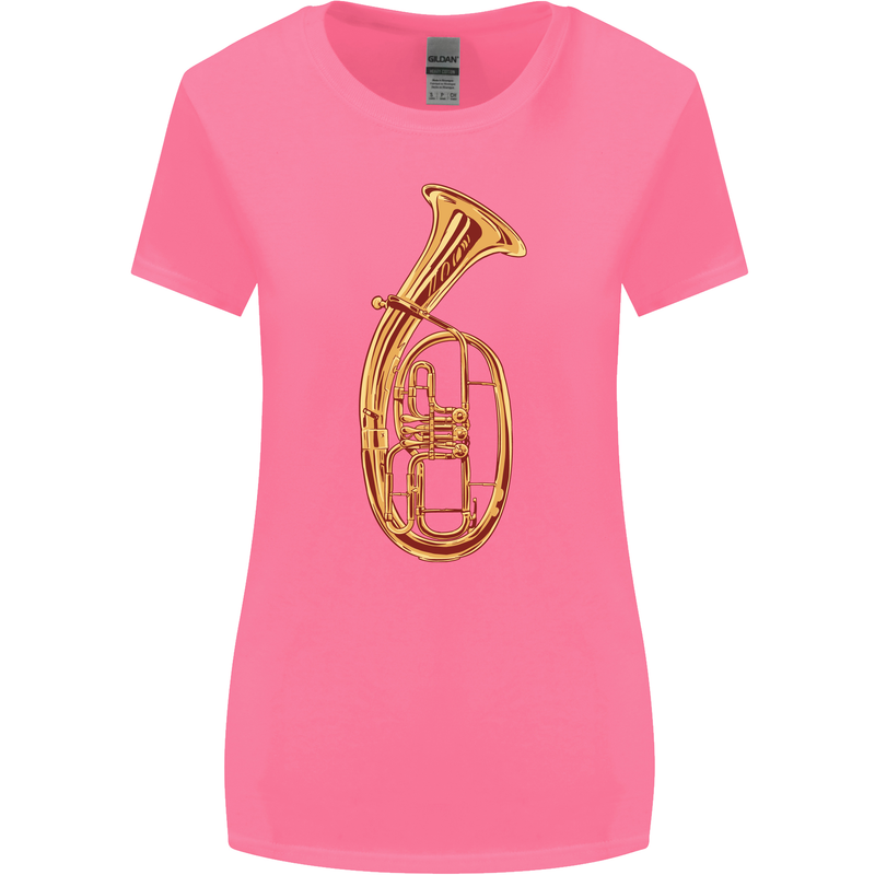 Tenorhorn Brass Musical Instrument Womens Wider Cut T-Shirt Azalea