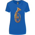 Tenorhorn Brass Musical Instrument Womens Wider Cut T-Shirt Royal Blue