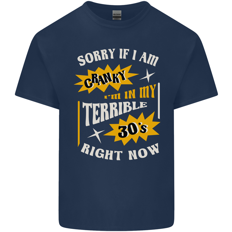 Terrible 30s Funny 30 Year Old Birthday Kids T-Shirt Childrens Navy Blue