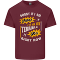 Terrible 30s Funny 30 Year Old Birthday Mens Cotton T-Shirt Tee Top Maroon