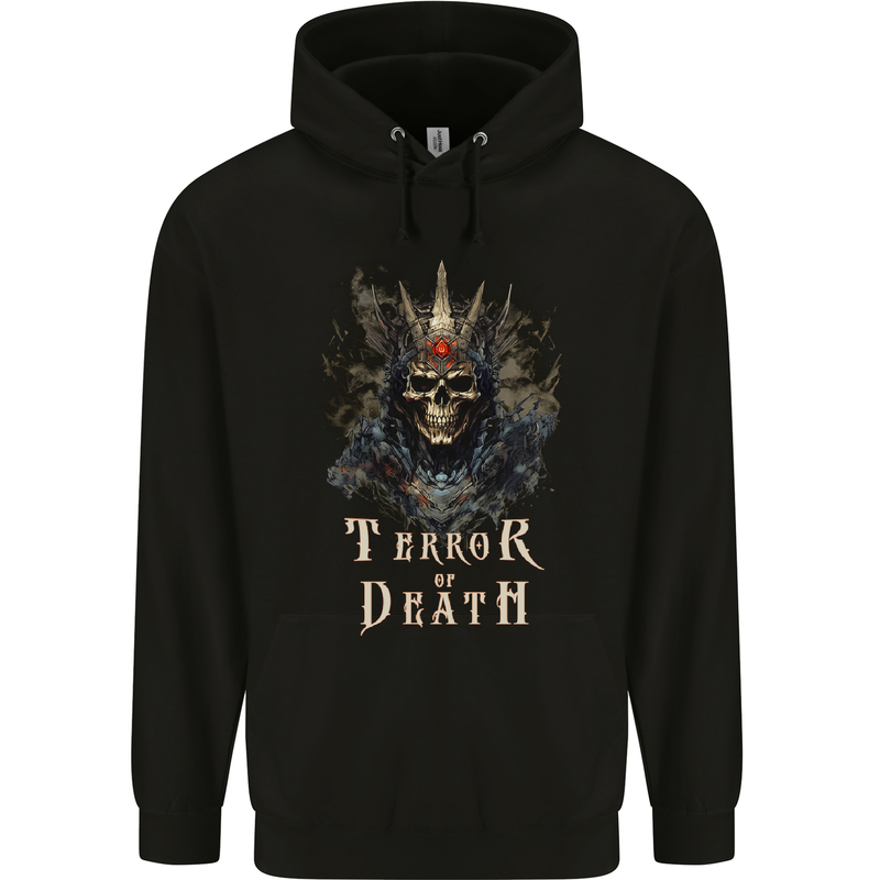 Terror of Death Skull Demon Mens 80% Cotton Hoodie Black