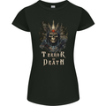 Terror of Death Skull Demon Womens Petite Cut T-Shirt Black