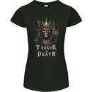 Terror of Death Skull Demon Womens Petite Cut T-Shirt Black
