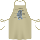 The Anatomy of Bigfoot Cotton Apron 100% Organic Khaki